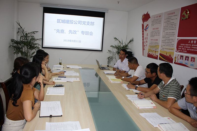 区城建投公司党支部开展“先学、先查、先改”工作 预热 “不忘初心、牢记使命”主题教育工作