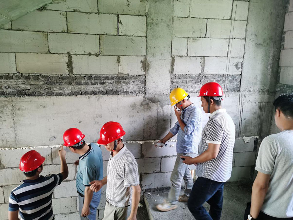 江南实验小学2#教辅楼完成一、二层主体结构验收