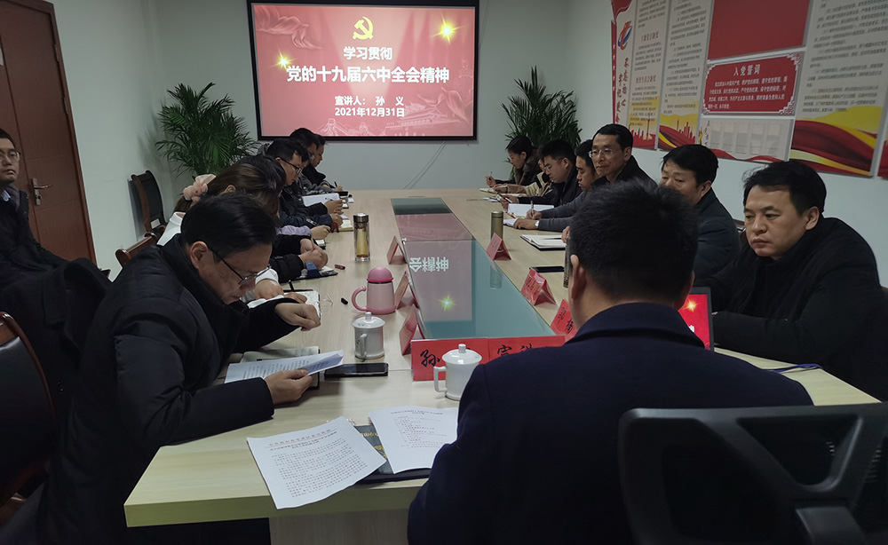 屯溪区国投集团召开学习贯彻党的十九届六中全会精神宣讲报告会
