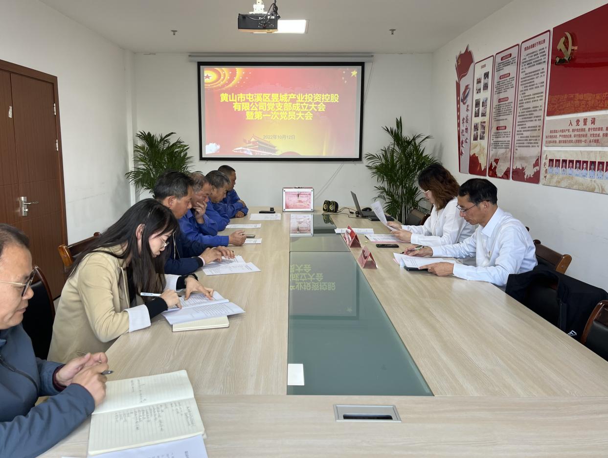 昱城产投党支部第一次党员大会顺利召开