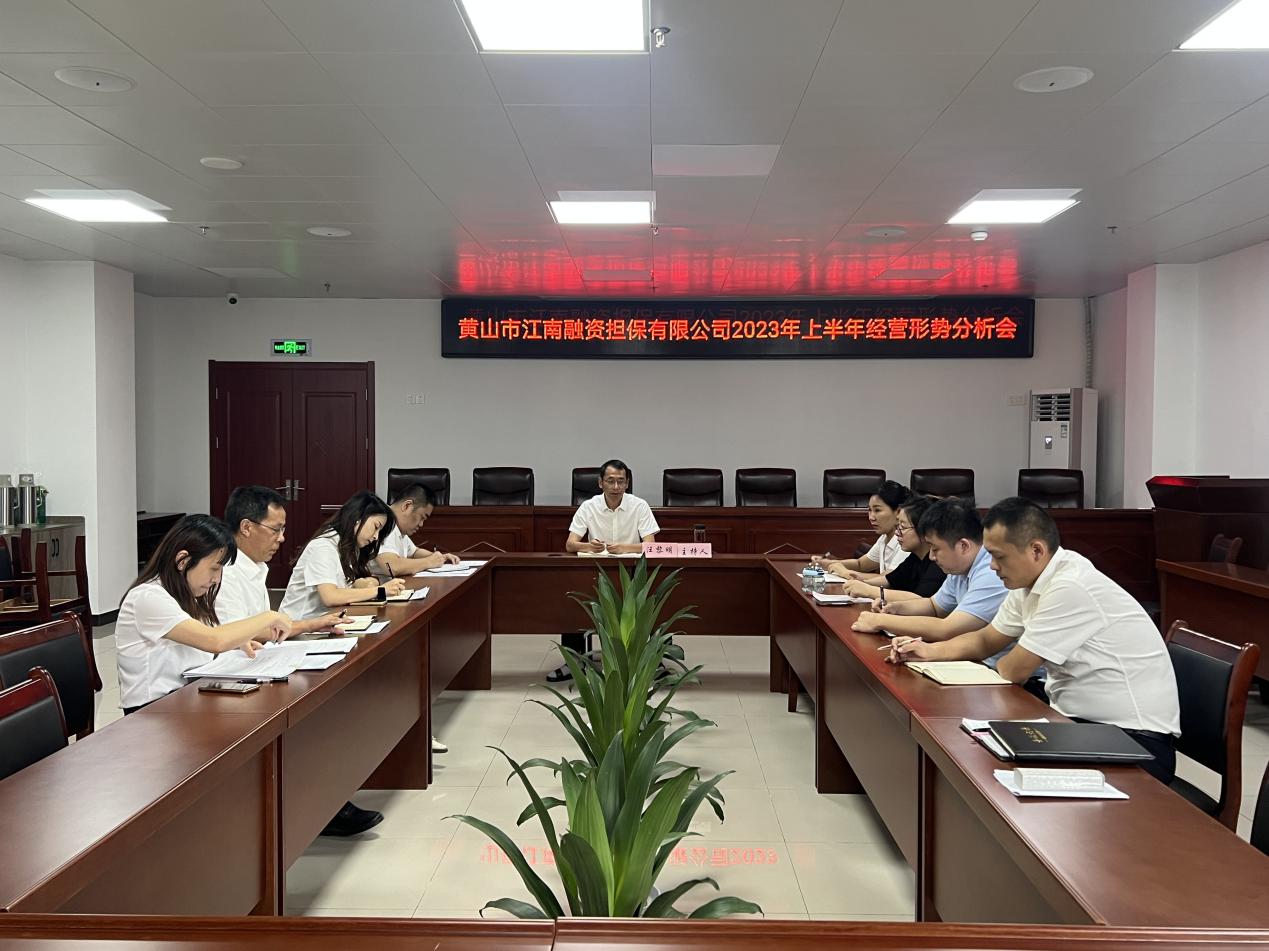多措并举 争先进位——江南担保召开上半年经营形势分析会