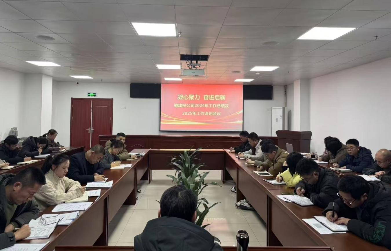凝心聚力 奋进启新——城建投公司组织召开2024年工作总结及2025年工作谋划会议