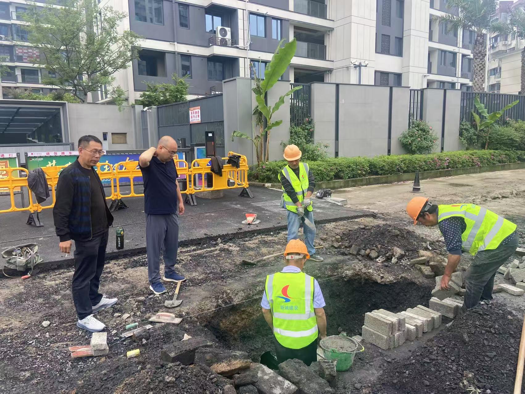 坚守一线保进度 严密巡查护安全——城建投公司“五一”期间全力护航工程项目