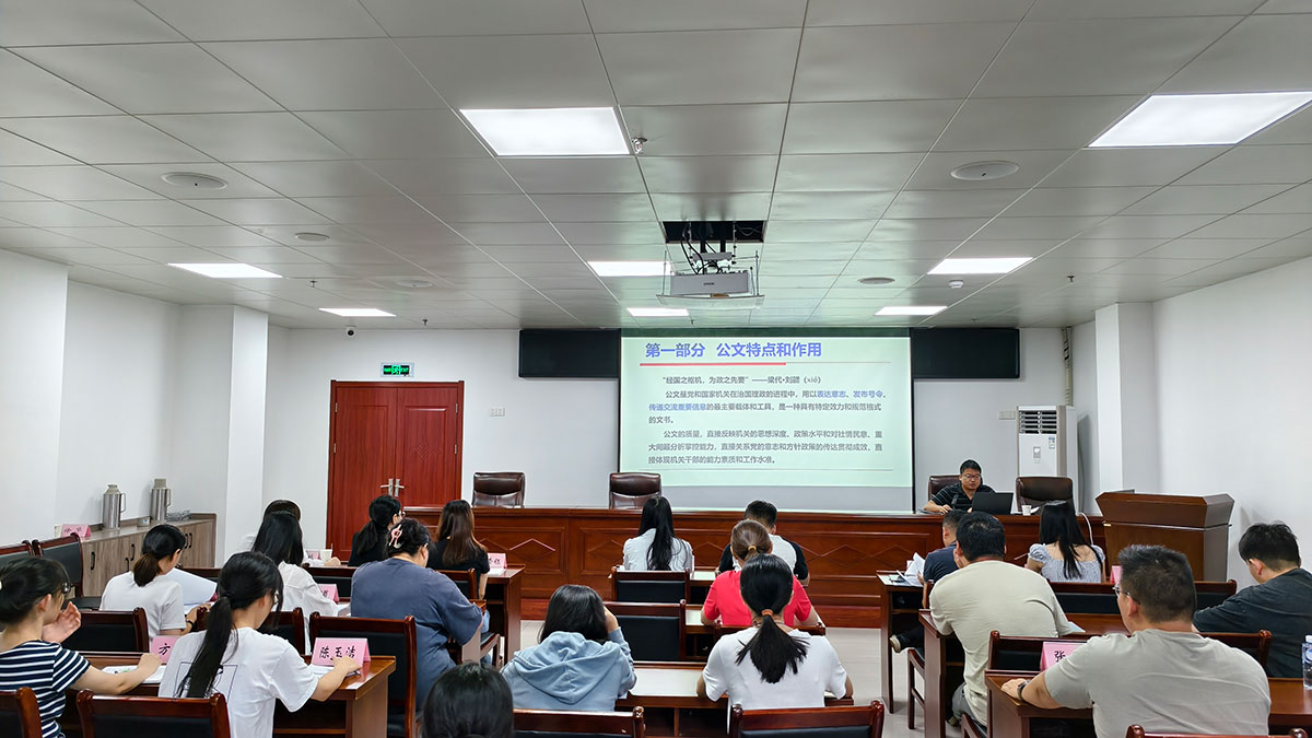 以文促效 提质赋能——区国投集团召开公文写作规范专题培训会